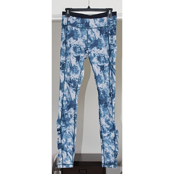 Lululemon Speed Tight III - Tie Dye Pattern - Sea Side Alberta Lake, sz 6 - Picture 6 of 12